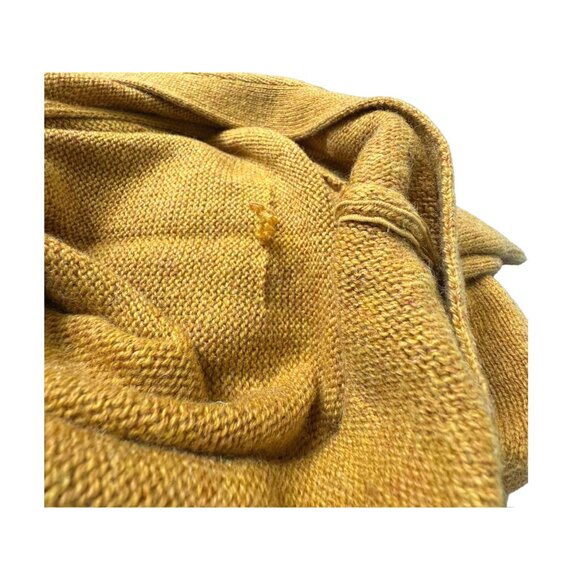 Pendleton Mustard Shetland Wool Boyfriend Cardigan Sweater S NWOT - Picture 8 of 11